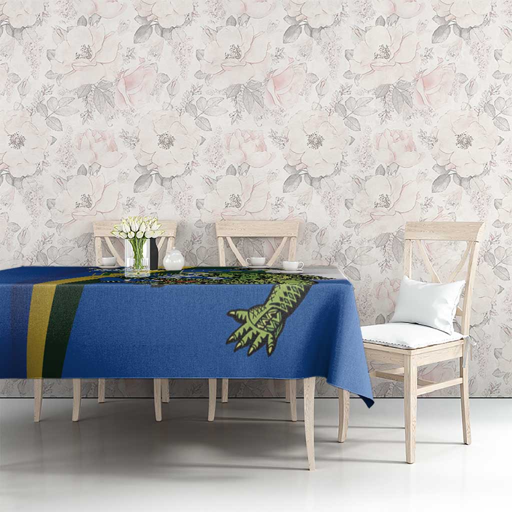 Solomon Islands Independence Day Tablecloth Happy 7 July Crocodile Flag Style LT14 - Polynesian Pride