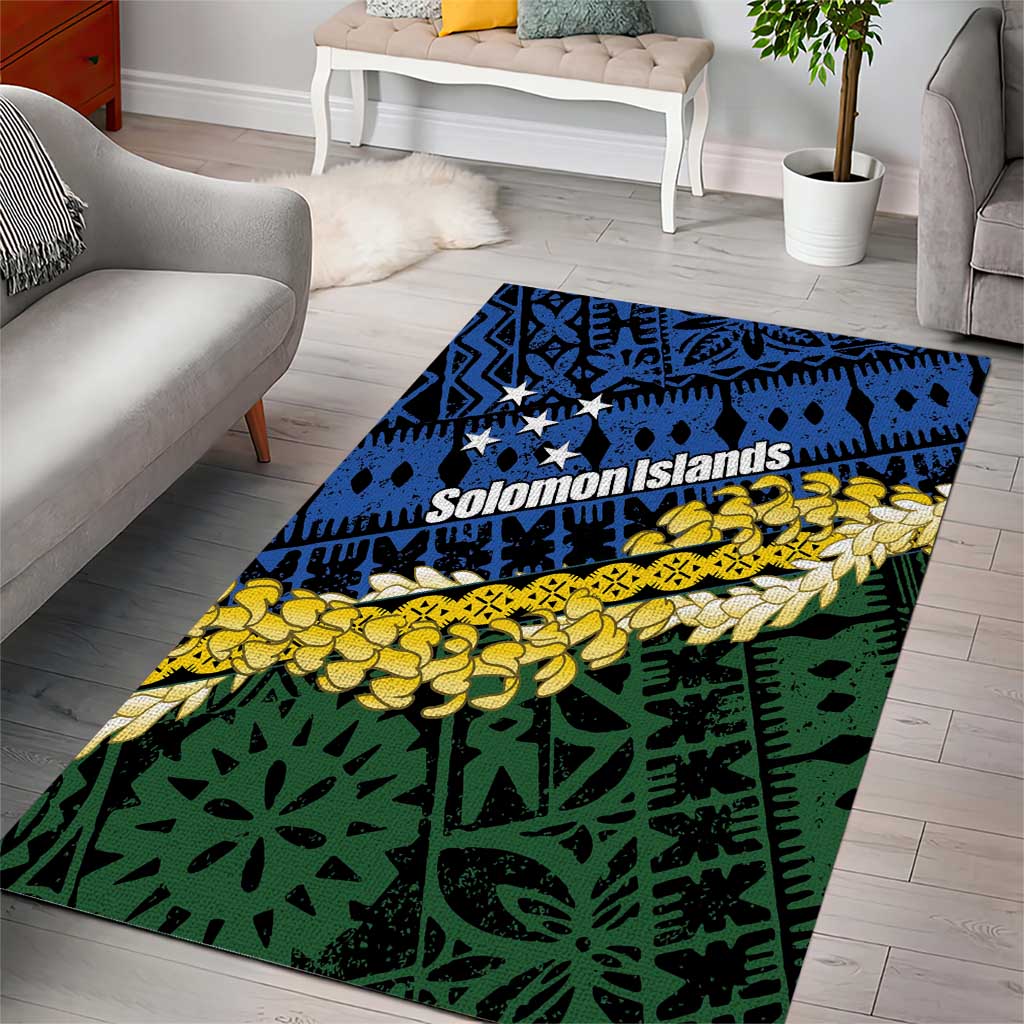 Halo Olaketa Solomon Islands Tapa Pattern Area Rug LT14 - Polynesian Pride