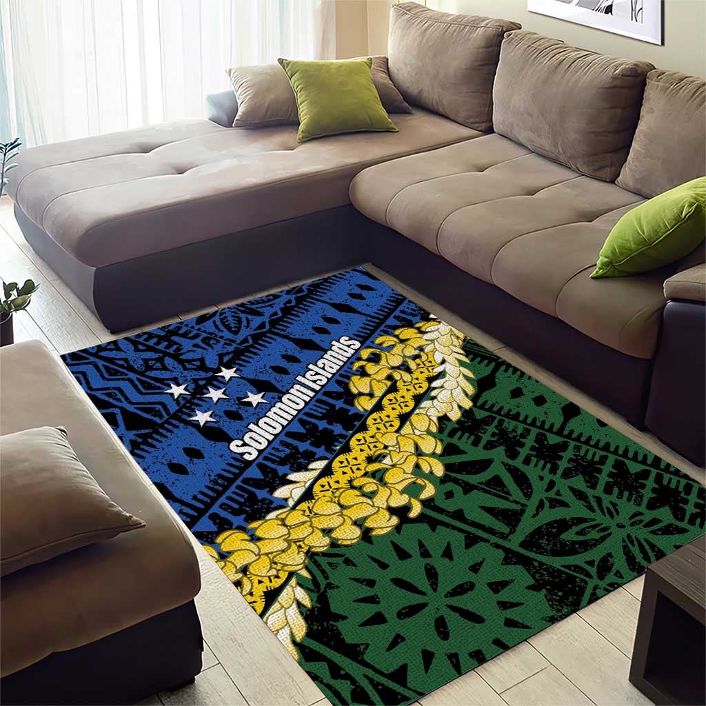 Halo Olaketa Solomon Islands Tapa Pattern Area Rug LT14 - Polynesian Pride