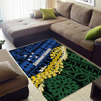 Halo Olaketa Solomon Islands Tapa Pattern Area Rug LT14 - Polynesian Pride