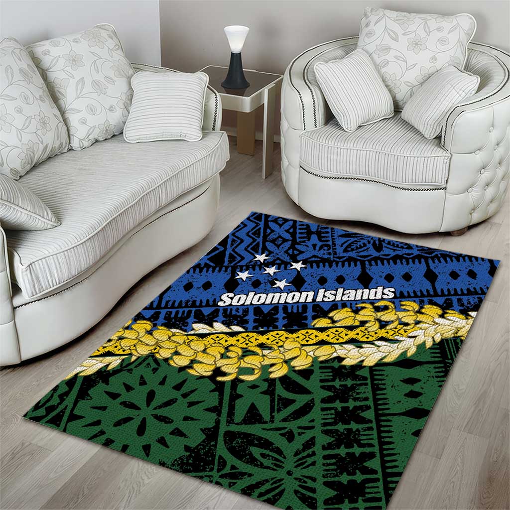 Halo Olaketa Solomon Islands Tapa Pattern Area Rug LT14 - Polynesian Pride