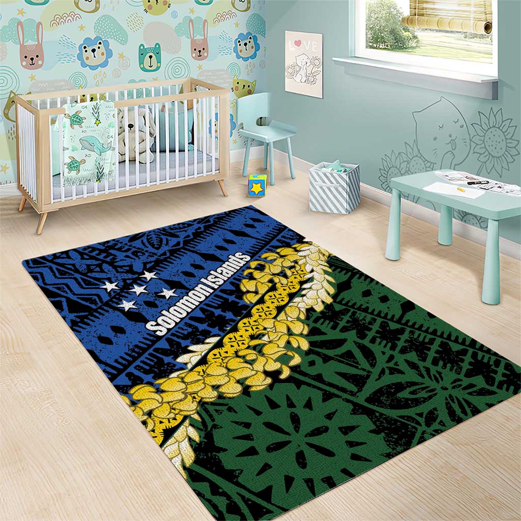 Halo Olaketa Solomon Islands Tapa Pattern Area Rug LT14 - Polynesian Pride
