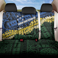 Halo Olaketa Solomon Islands Tapa Pattern Back Car Seat Cover LT14 One Size Blue - Polynesian Pride