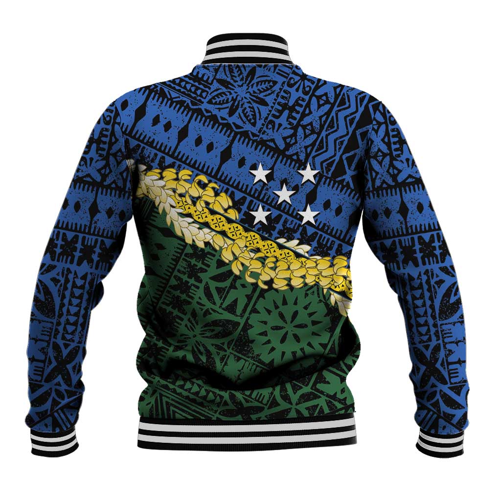 Halo Olaketa Solomon Islands Tapa Pattern Baseball Jacket LT14 - Polynesian Pride