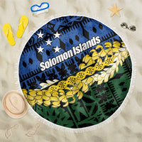 Halo Olaketa Solomon Islands Tapa Pattern Beach Blanket LT14 One Size 150cm Blue - Polynesian Pride