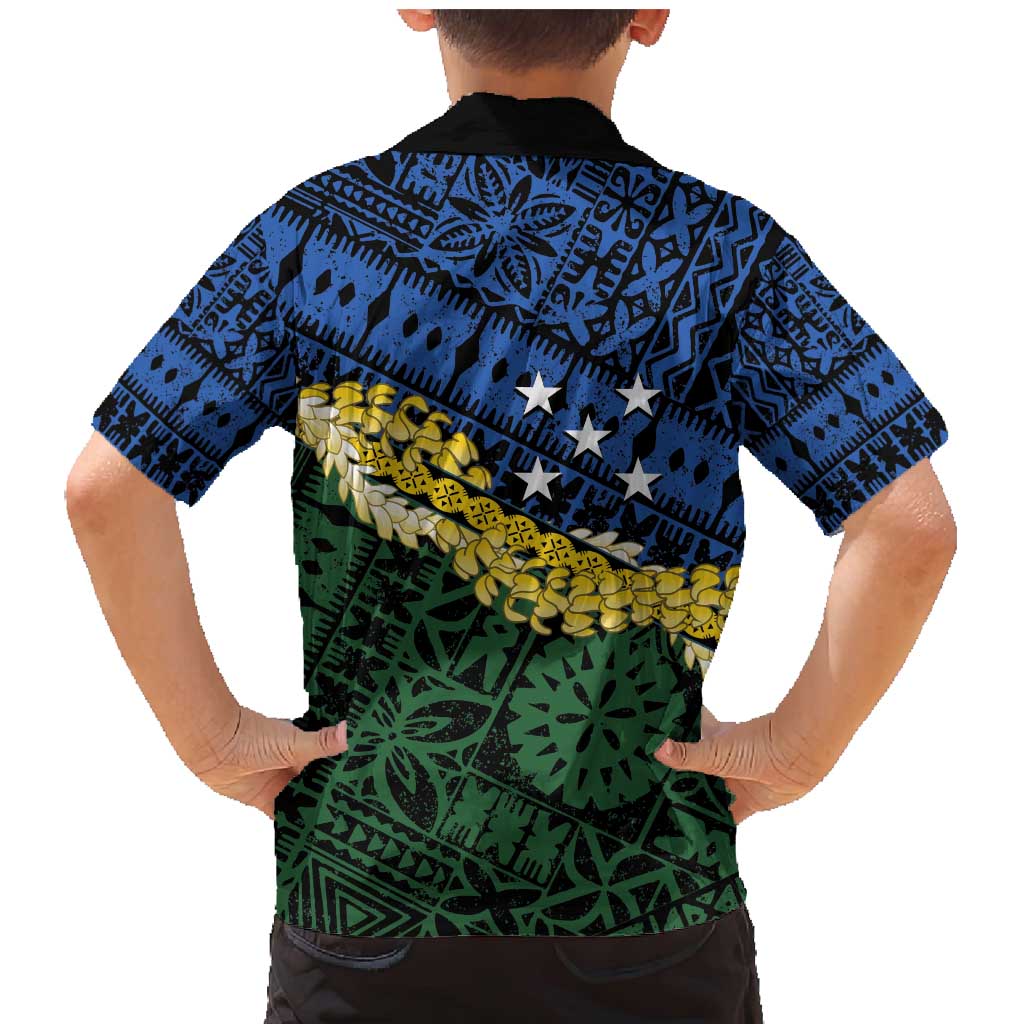 Halo Olaketa Solomon Islands Tapa Pattern Family Matching Mermaid Dress and Hawaiian Shirt