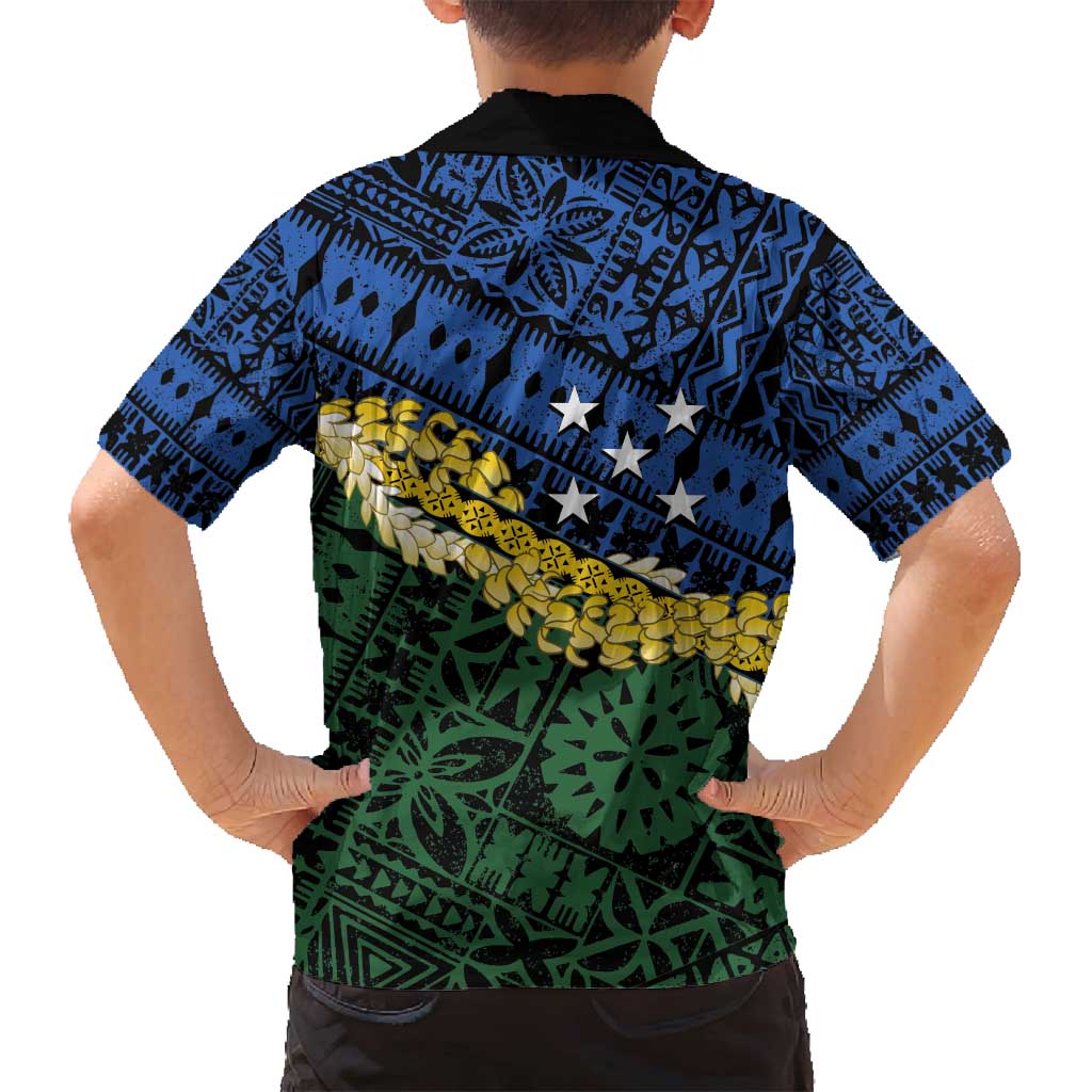 Halo Olaketa Solomon Islands Tapa Pattern Family Matching Summer Maxi Dress and Hawaiian Shirt LT14 - Polynesian Pride