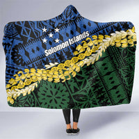 Halo Olaketa Solomon Islands Tapa Pattern Hooded Blanket LT14 One Size Blue - Polynesian Pride