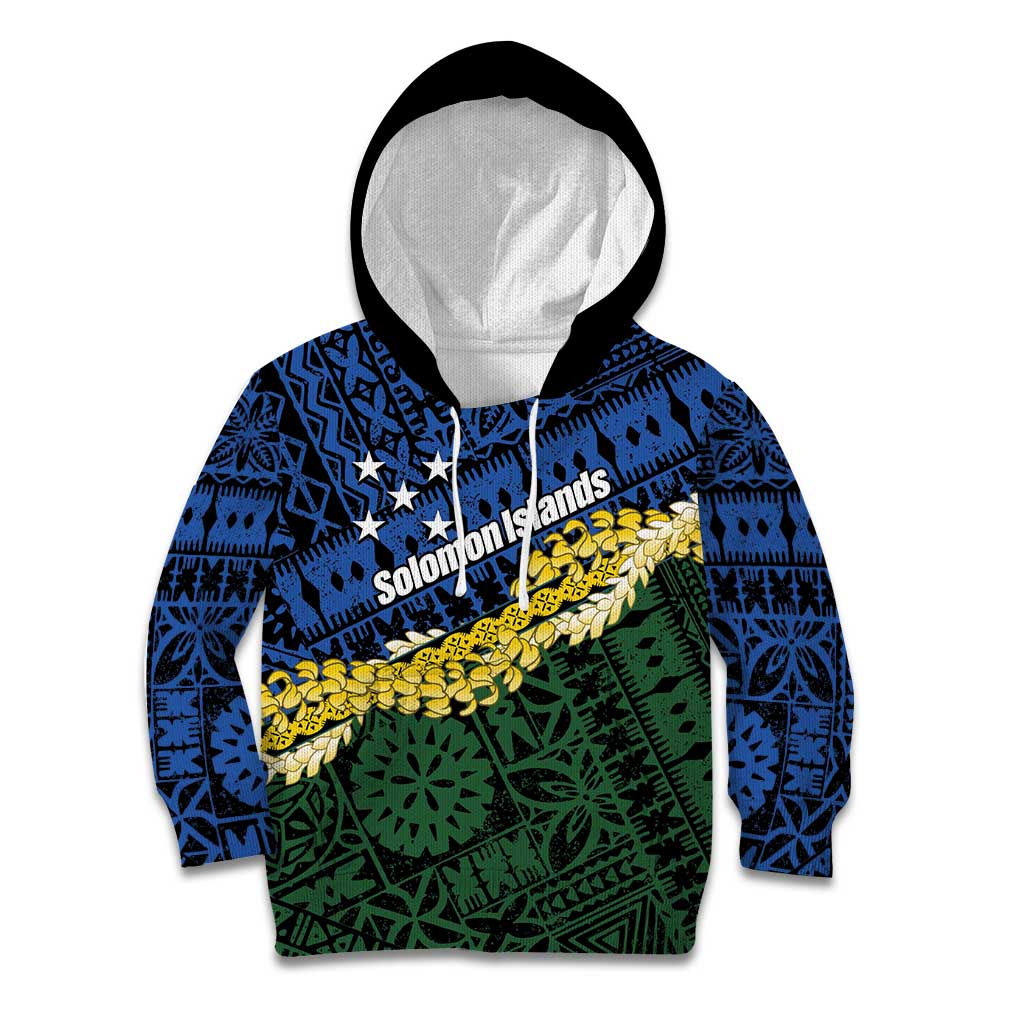 Halo Olaketa Solomon Islands Tapa Pattern Kid Hoodie