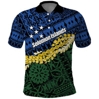 Halo Olaketa Solomon Islands Tapa Pattern Polo Shirt