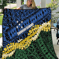 Halo Olaketa Solomon Islands Tapa Pattern Quilt LT14 Blue - Polynesian Pride