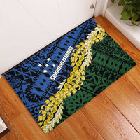 Halo Olaketa Solomon Islands Tapa Pattern Rubber Doormat LT14 - Polynesian Pride
