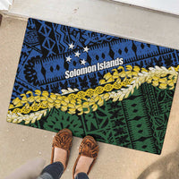 Halo Olaketa Solomon Islands Tapa Pattern Rubber Doormat LT14 - Polynesian Pride