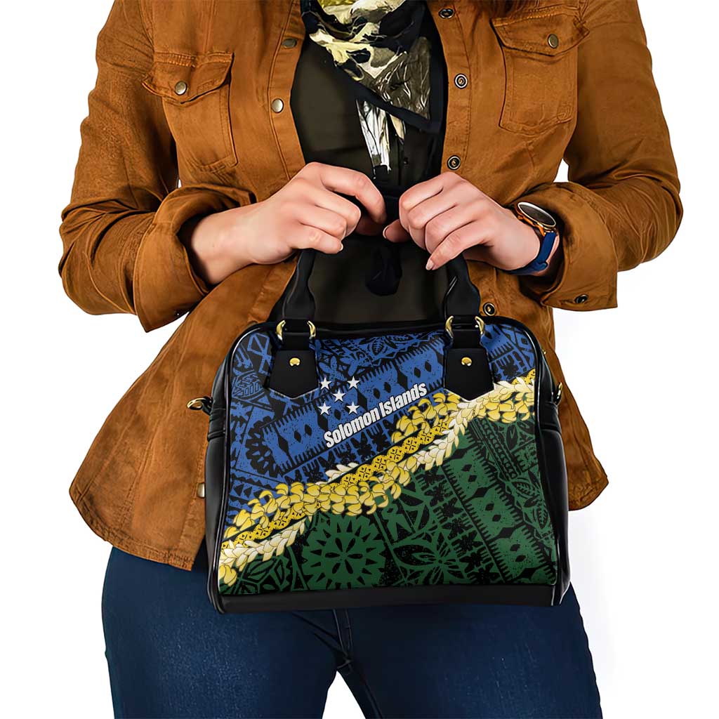 Halo Olaketa Solomon Islands Tapa Pattern Shoulder Handbag LT14 - Polynesian Pride