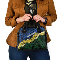 Halo Olaketa Solomon Islands Tapa Pattern Shoulder Handbag LT14 - Polynesian Pride