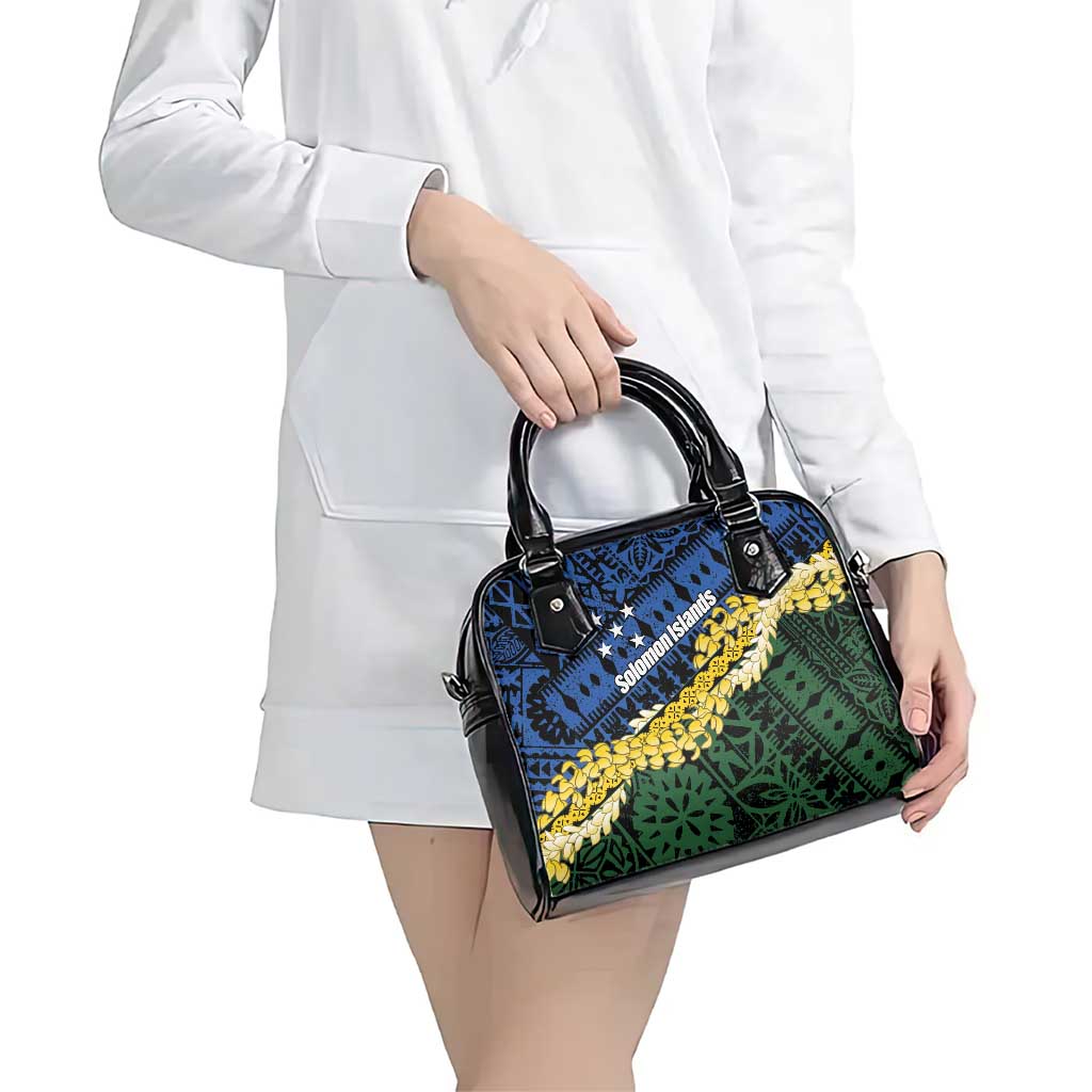 Halo Olaketa Solomon Islands Tapa Pattern Shoulder Handbag LT14 - Polynesian Pride