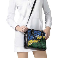 Halo Olaketa Solomon Islands Tapa Pattern Shoulder Handbag LT14 - Polynesian Pride