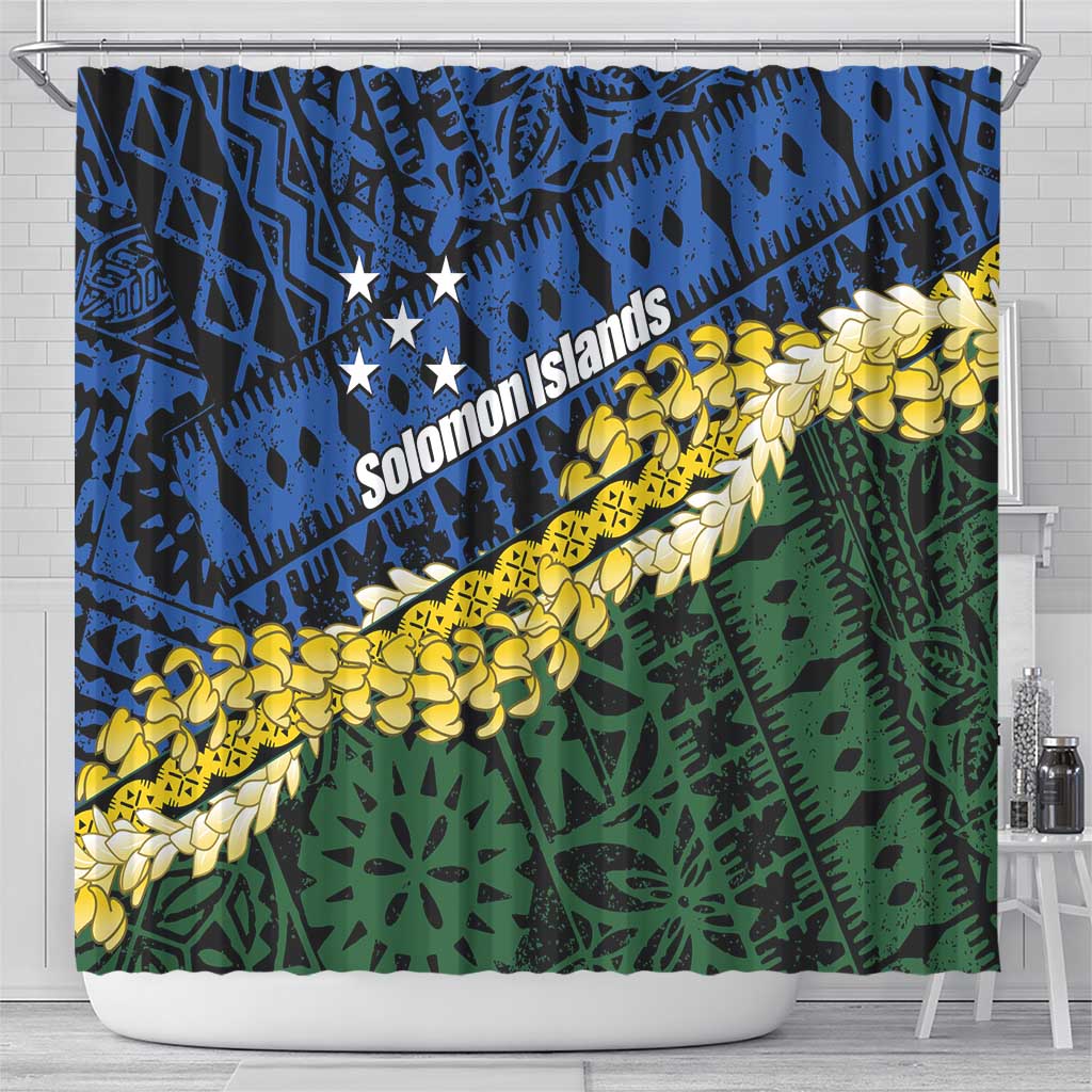 Halo Olaketa Solomon Islands Tapa Pattern Shower Curtain LT14 - Polynesian Pride