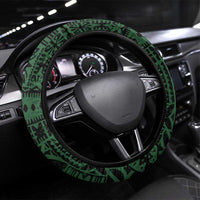 Halo Olaketa Solomon Islands Tapa Pattern Steering Wheel Cover LT14 Universal Fit Blue - Polynesian Pride