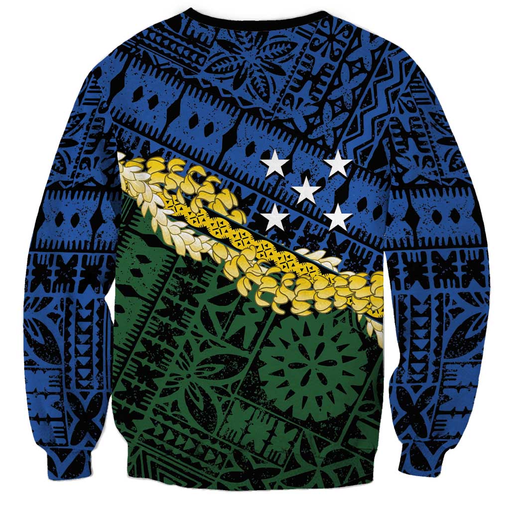 Halo Olaketa Solomon Islands Tapa Pattern Sweatshirt LT14 - Polynesian Pride