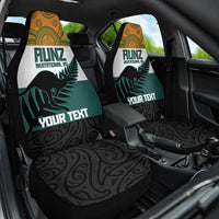 AUNZ Rugby Custom Car Seat Cover Australia Kangaroo New Zealand Silver Fern - Polynesian Pride