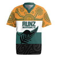 AUNZ Rugby Custom Rugby Jersey Australia Kangaroo New Zealand Silver Fern - Polynesian Pride