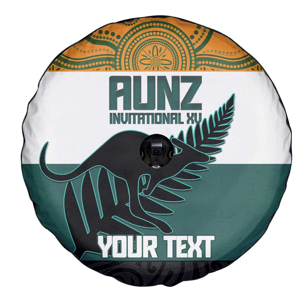 AUNZ Rugby Custom Spare Tire Cover Australia Kangaroo New Zealand Silver Fern - Polynesian Pride