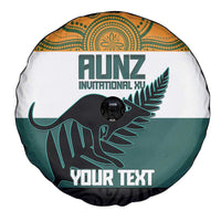 AUNZ Rugby Custom Spare Tire Cover Australia Kangaroo New Zealand Silver Fern - Polynesian Pride