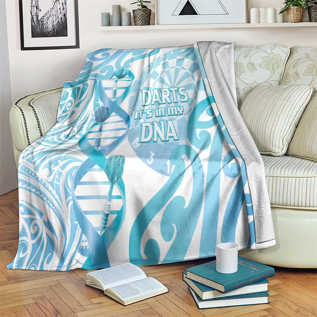 New Zealand Darts Blanket Aotearoa Maori Its In My DNA White - Polynesian Pride