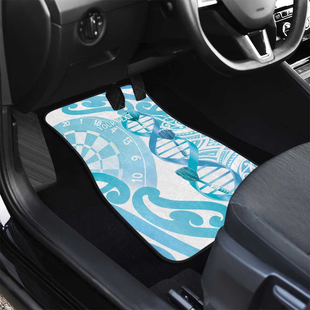 New Zealand Darts Car Mats Aotearoa Maori Its In My DNA White - Polynesian Pride