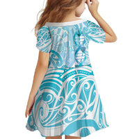 Personalised New Zealand Darts Family Matching Summer Maxi Dress and Hawaiian Shirt Aotearoa Maori Its In My DNA White - Polynesian Pride