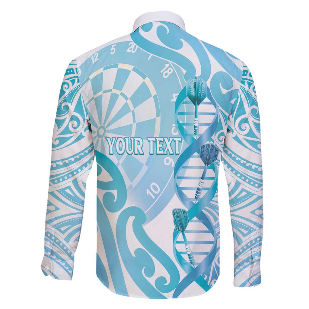 Personalised New Zealand Darts Family Matching Summer Maxi Dress and Hawaiian Shirt Aotearoa Maori Its In My DNA White - Polynesian Pride