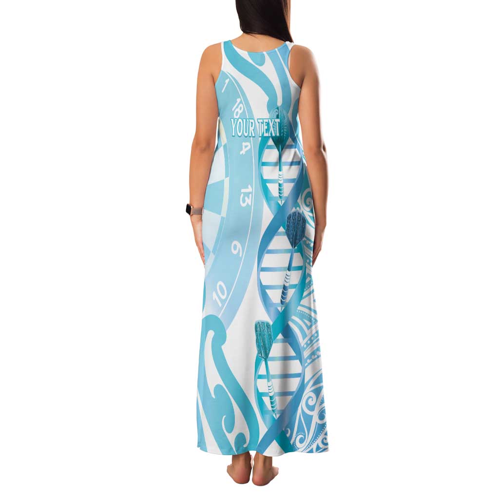 Personalised New Zealand Darts Family Matching Tank Maxi Dress and Hawaiian Shirt Aotearoa Maori Its In My DNA White - Polynesian Pride
