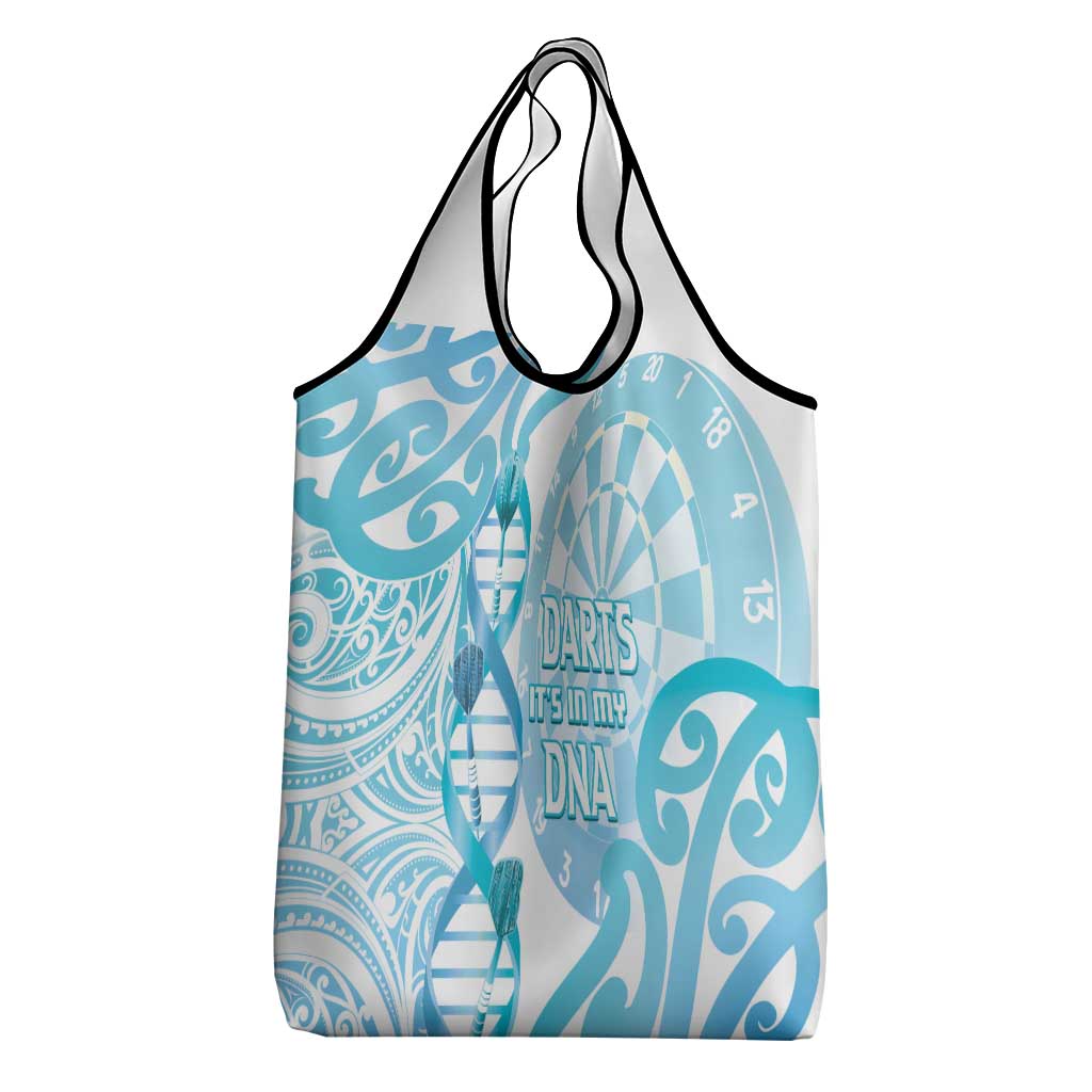 New Zealand Darts Grocery Bag Aotearoa Maori Its In My DNA White - Polynesian Pride