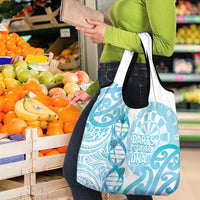 New Zealand Darts Grocery Bag Aotearoa Maori Its In My DNA White - Polynesian Pride