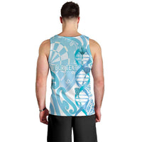Personalised New Zealand Darts Men Tank Top Aotearoa Maori Its In My DNA White - Polynesian Pride