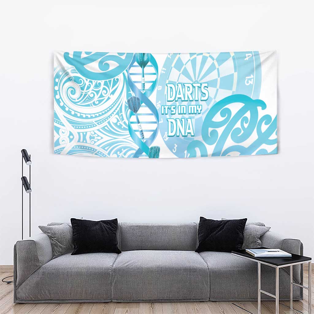 New Zealand Darts Tapestry Aotearoa Maori Its In My DNA White - Polynesian Pride