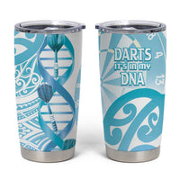 New Zealand Darts Tumbler Cup Aotearoa Maori Its In My DNA White - Polynesian Pride
