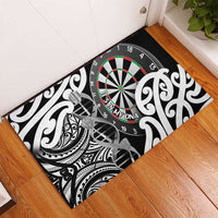 New Zealand Darts Rubber Doormat Aotearoa Maori Its In My DNA Black - Polynesian Pride