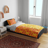 Kahili Quilt Hawaii Bedding Set Tropical Flower Seamless Half Style