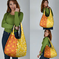Kahili Quilt Hawaii Grocery Bag Tropical Flower Seamless Half Style LT14 - Polynesian Pride