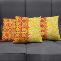 Kahili Quilt Hawaii Pillow Cover Tropical Flower Seamless Half Style