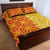 Kahili Quilt Hawaii Quilt Bed Set Tropical Flower Seamless Half Style