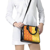 Kahili Quilt Hawaii Shoulder Handbag Tropical Flower Seamless Half Style