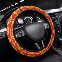 Kahili Quilt Hawaii Steering Wheel Cover Tropical Flower Seamless Half Style
