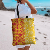 Kahili Quilt Hawaii Tote Bag Tropical Flower Seamless Half Style LT14 - Polynesian Pride