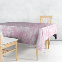 Pastel Pink Kahili Quilt Hawaii Tablecloth Tropical Flower Seamless Half Style LT14 - Polynesian Pride