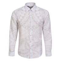 American Samoa White Sunday Family Matching Puletasi and Hawaiian Shirt Lotu Tamaiti Plumeria With Samoan Pattern