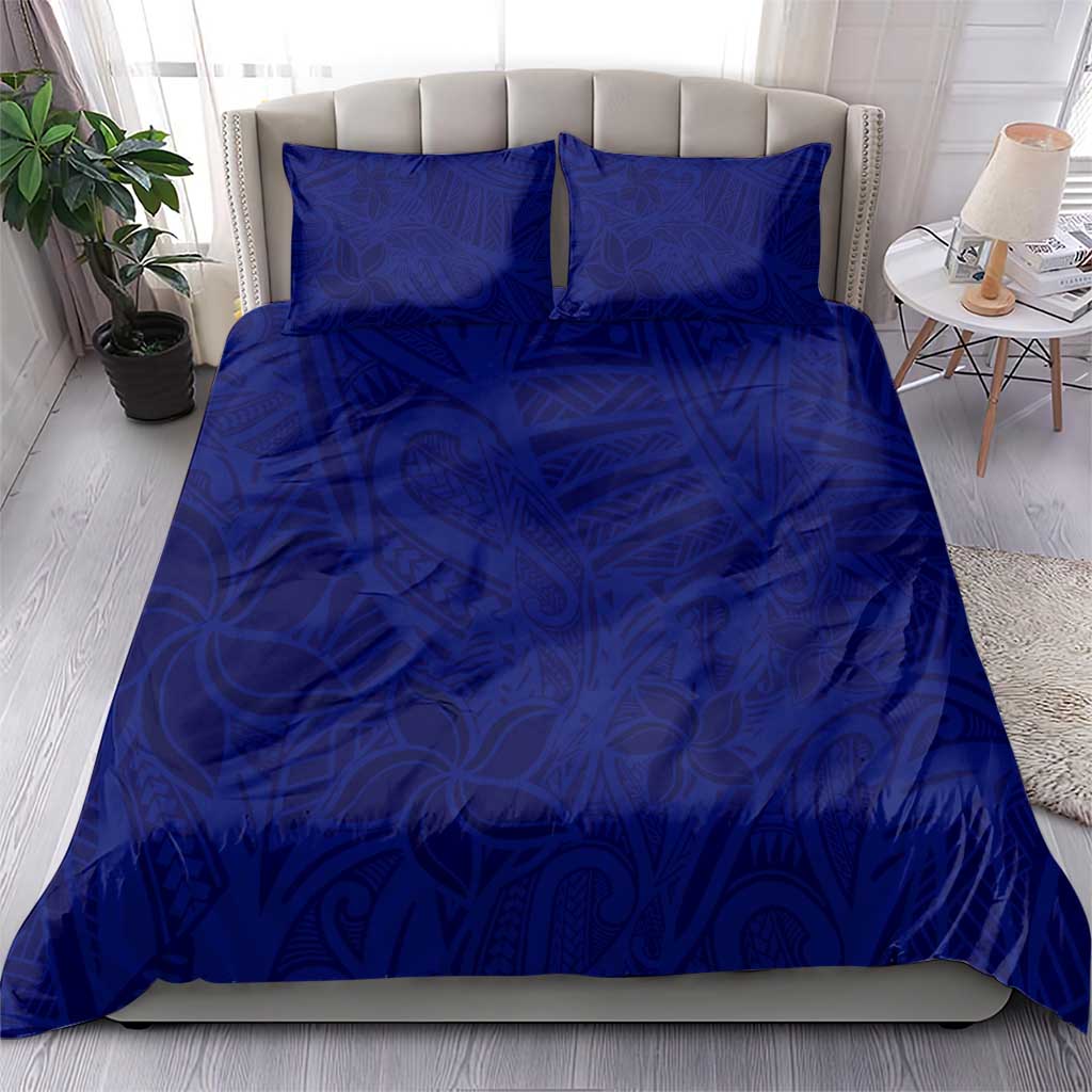 Blue Polynesia Bedding Set Polynesian Pattern Mix Plumeria LT14 - Polynesian Pride