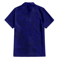 Blue Polynesia Family Matching Short Sleeve Bodycon Dress and Hawaiian Shirt Polynesian Pattern Mix Plumeria LT14 - Polynesian Pride